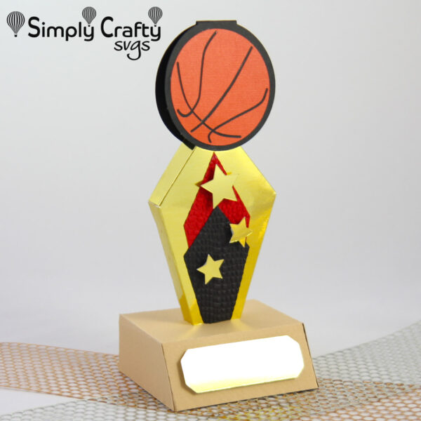 Sports Basketball Trophy Set SVG File