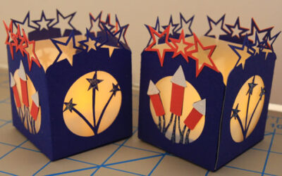 Free SVG – 4th of July Tealight Holder
