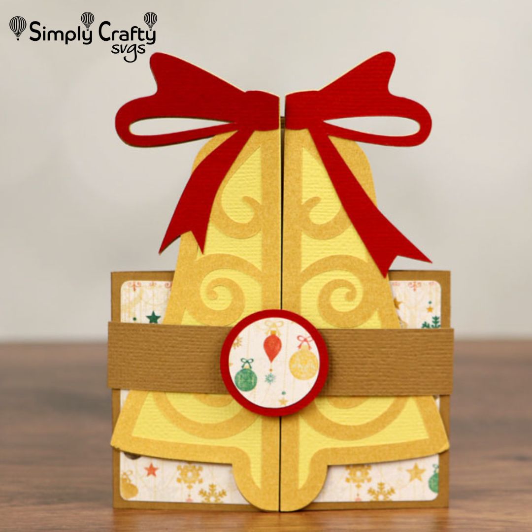 Bell Double Fold Card SVG