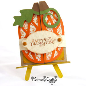 Pumpkin Double Fold Card SVG