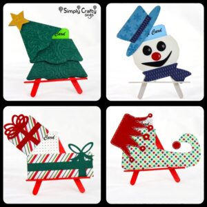 Christmas Gift Card Holder Set SVG