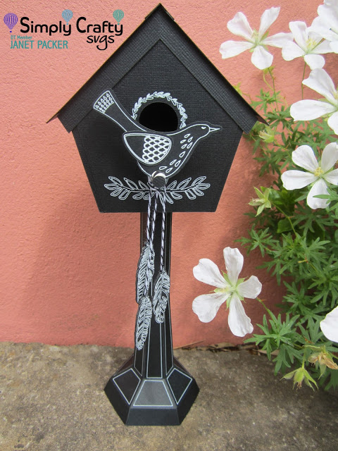 Chalkboard Birdhouse by DT Janet Packer