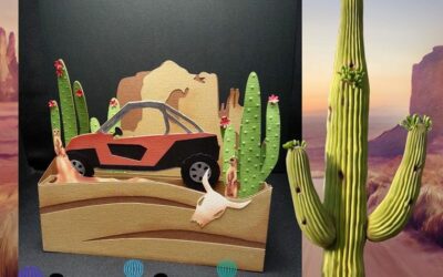 Desert Off-Roading Box Card by DT Els Schutte