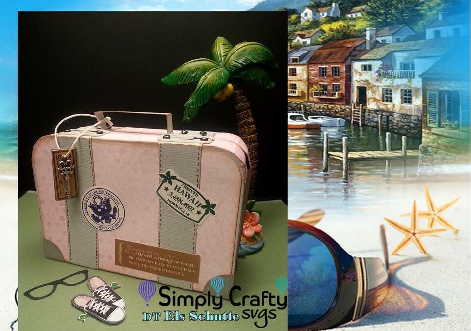 Vintage Suitcase by DT Els Schutte