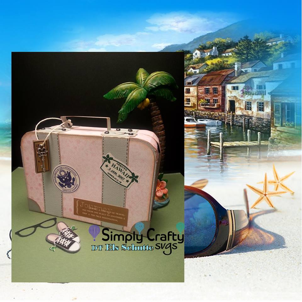 Vintage Suitcase by DT Els Schutte