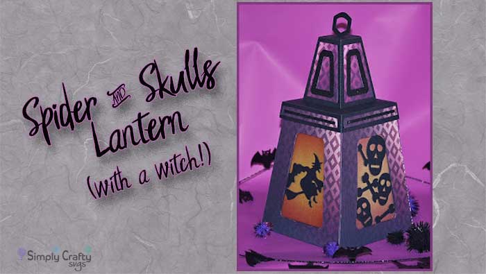 Spider and Skulls Halloween Lantern