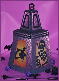 Spider and Skulls Halloween Lantern