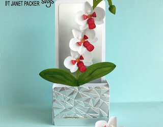Orchid Card by DT Janet Packer