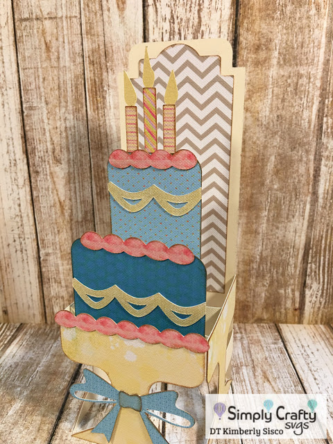 Tiered Cake Box Card by DT Kimberly Sisco