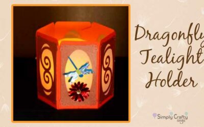 Dragonfly Tealight Holder by DT Jana