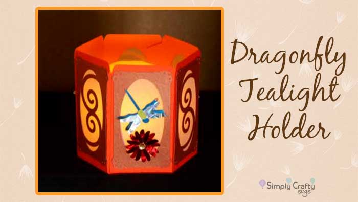 Dragonfly Tealight Holder by DT Jana