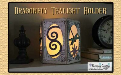Dragonfly Tealight Holder by DT Kimberly Sisco