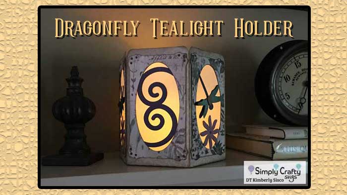 Dragonfly Tealight Holder by DT Kimberly Sisco