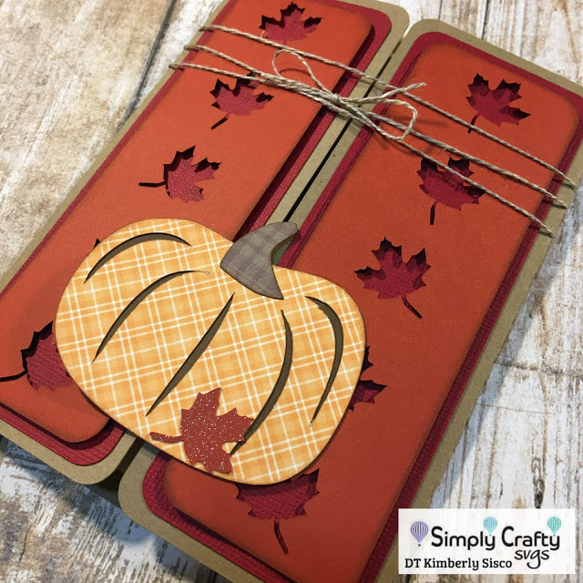 Fall Pumpkin Gatefold Card by DT Kimberly Sisco