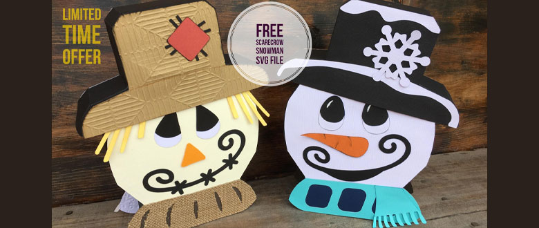 (Expired)FREE Reversible Scarecrow Snowman SVG for Limited Time