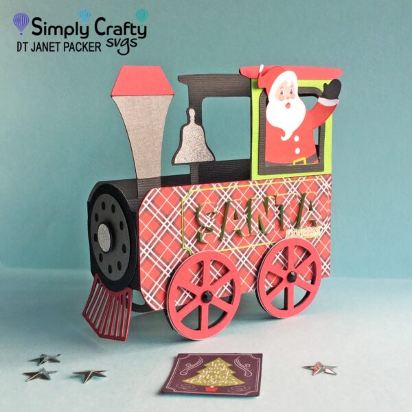 Santa Express Box Card by DT Janet