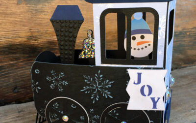 Snowman Train Card