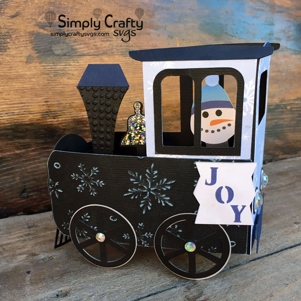 Snowman Train Card