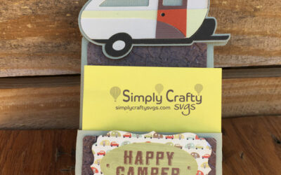 Camping Sticky Notepad Holder with Cricut Design Space