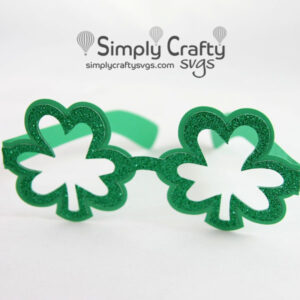 Shamrock Glasses SVG File