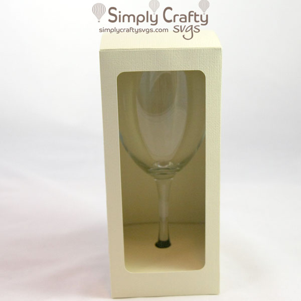 Download Square Wine Glass Box SVG File - Simply Crafty SVGs