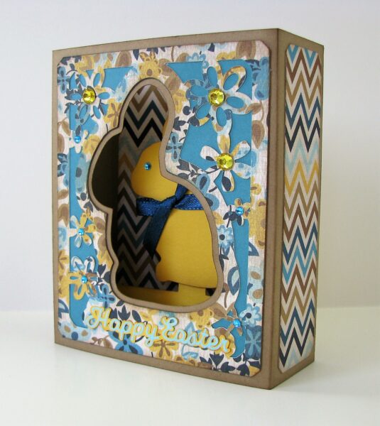 Chocolate Bunny Box Card by Nanc