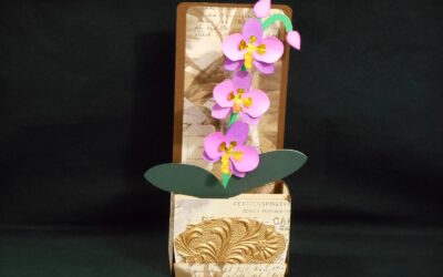 Orchid Box Card by DT Jana