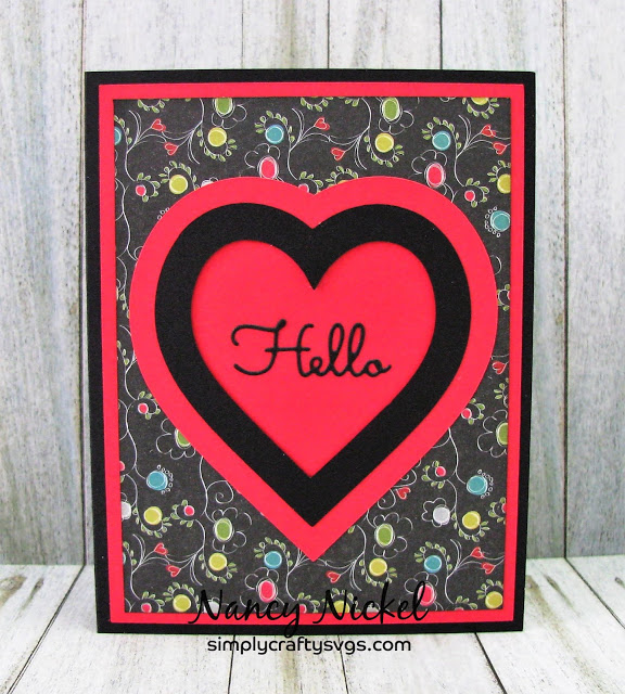 Heart A2 Framed Card by DT Nancy