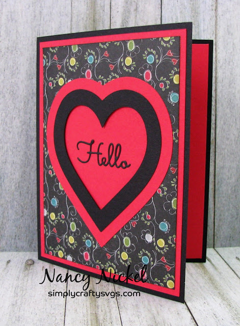 Heart A2 Framed Card by DT Nancy