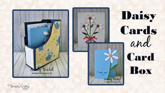 Daisy Cards with Card Box by DT Nancy