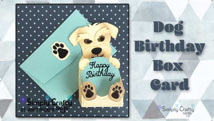 Dog Happy Birthday Box Card by DT Janet