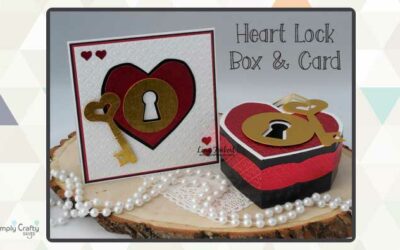 Heart Lock Box and Card Combo by DT Lena