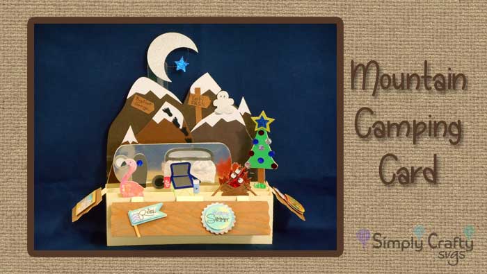 Fun Mountain Camping Card by DT Jana