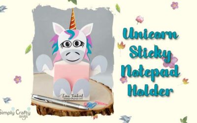 Unicorn Sticky Notepad Holder from DT Lena
