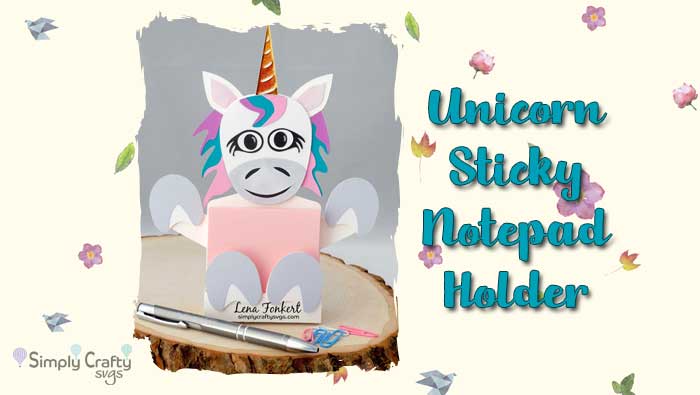 Unicorn Sticky Notepad Holder from DT Lena