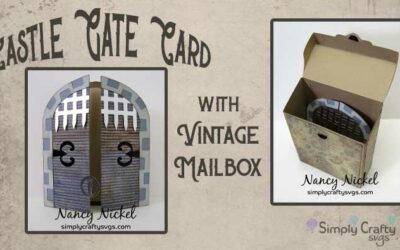 Castle Gate Card with Vintage Mailbox by DT Nancy