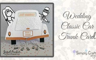 Wedding Classic Car Trunk Card by DT Janet
