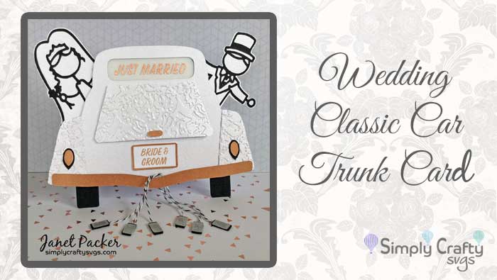 Wedding Classic Car Trunk Card by DT Janet