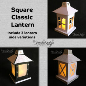 Square Classic Lantern SVG File