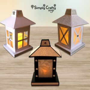 Square Classic Lantern Set SVG