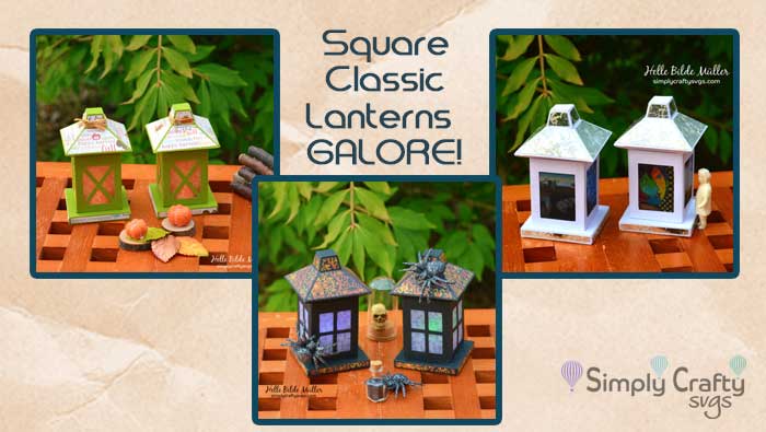 Square Classic Lanterns Galore by DT Helle