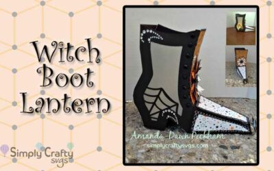 Witch Boot Lantern by DT Amanda