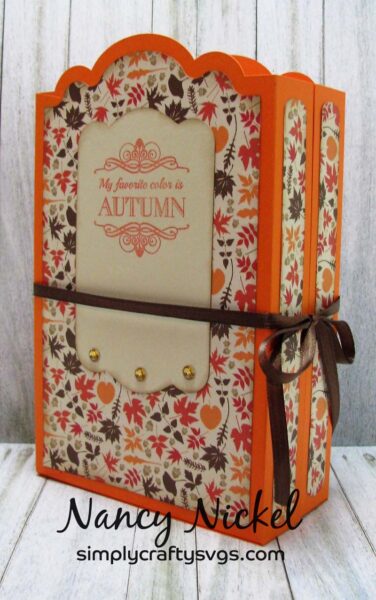 Fall Cards with Folding Greeting Card Holder by DT Nancy