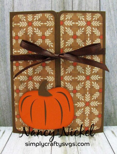 Fall Cards with Folding Greeting Card Holder by DT Nancy