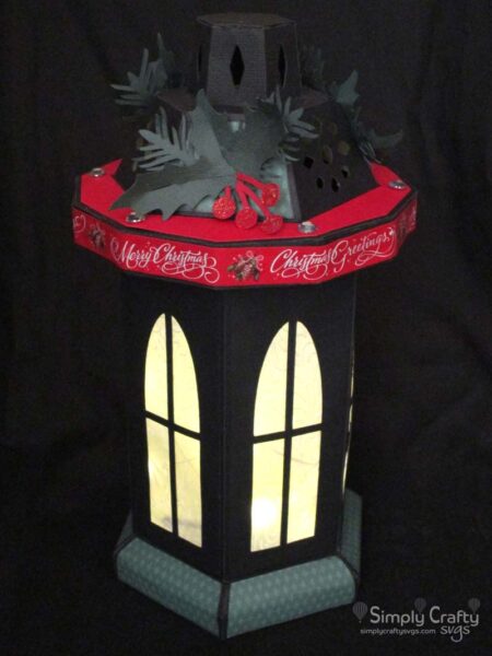 Tall Window Lantern - Christmas Version