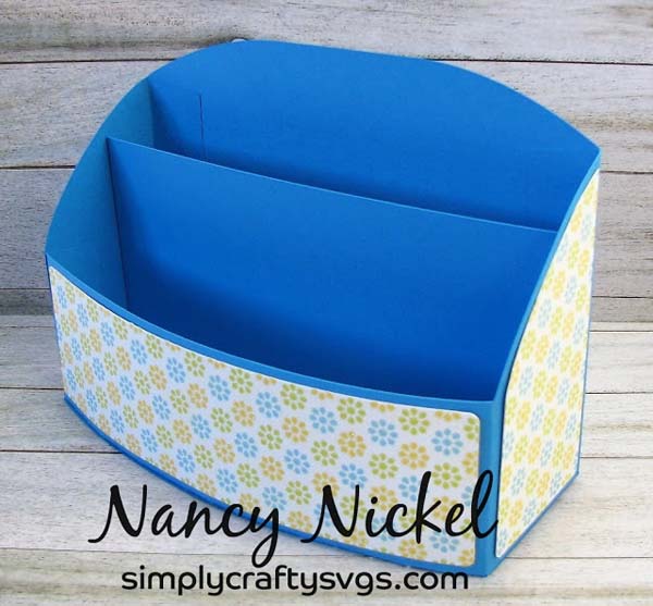 Sunflower Card with Curvy Stationary Organizer by DT Nancy