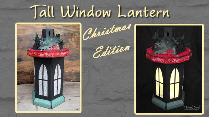 Tall Window Lantern - Christmas Version