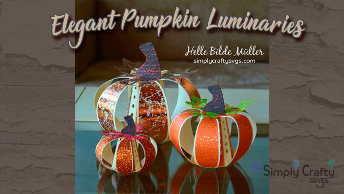 Elegant Pumpkin Luminaries by DT Helle