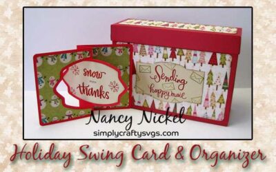 Holiday Swing Card with Organizer by DT Nancy