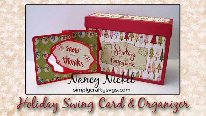 Holiday Swing Card with Organizer by DT Nancy